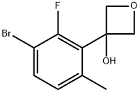 3-(3-bromo-2-fluoro-6-methylphenyl)oxetan-3-ol Structure