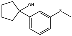 1-(3-(methylthio)phenyl)cyclopentanol Structure