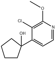 1-(3-chloro-2-methoxypyridin-4-yl)cyclopentanol Structure