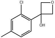 3-(2-chloro-4-methylphenyl)oxetan-3-ol Structure