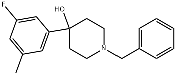 4-(3-Fluoro-5-methylphenyl)-1-(phenylmethyl)-4-piperidinol 구조식 이미지