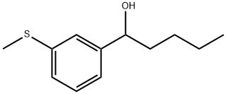 α-Butyl-3-(methylthio)benzenemethanol Structure