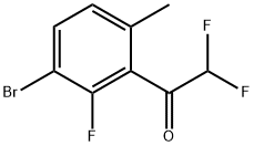 1-(3-Bromo-2-fluoro-6-methylphenyl)-2,2-difluoroethanone Structure