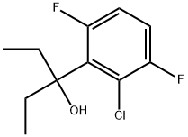 2-Chloro-α,α-diethyl-3,6-difluorobenzenemethanol Structure