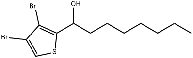 3,4-Dibromo-α-heptyl-2-thiophenemethanol Structure