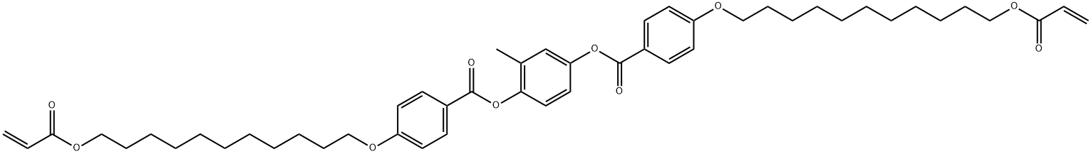 1,4-Bis[4-(11-acryloyloxyundecyloxy)benzoyloxy]-2-methylbenzene 구조식 이미지