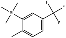 trimethyl(2-methyl-5-(trifluoromethyl)phenyl)silane Structure