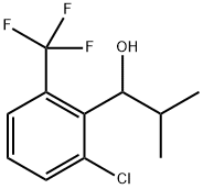 1-(2-chloro-6-(trifluoromethyl)phenyl)-2-methylpropan-1-ol Structure