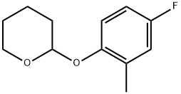 2-(4-Fluoro-2-methylphenoxy)tetrahydro-2H-pyran Structure