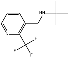 N-(1,1-Dimethylethyl)-2-(trifluoromethyl)-3-pyridinemethanamine 구조식 이미지