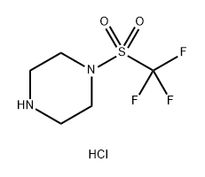 Piperazine, 1-[(trifluoromethyl)sulfonyl]-, hydrochloride (1:1) Structure