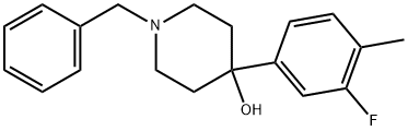 4-(3-Fluoro-4-methylphenyl)-1-(phenylmethyl)-4-piperidinol Structure