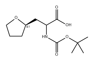 2-{[(tert-butoxy)carbonyl]amino}-3-[(2R)-oxolan-2-
yl]propanoic acid Structure