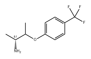 (2R)-3-(4-(trifluoromethyl)phenoxy)butan-2-amine 구조식 이미지