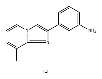3-{8-methylimidazo[1,2-a]pyridin-2-yl}aniline hydrochloride 구조식 이미지