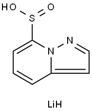 lithium(1+) ion pyrazolo[1,5-a]pyridine-7-sulfinate Structure