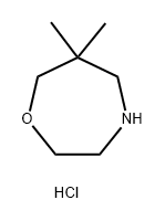 6,6-DIMETHYL-1,4-OXAZEPANE HYDROCHLORIDE Structure