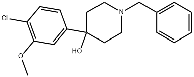 4-(4-Chloro-3-methoxyphenyl)-1-(phenylmethyl)-4-piperidinol Structure