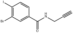 3-Bromo-4-iodo-N-2-propyn-1-ylbenzamide Structure