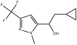 α-(Cyclopropylmethyl)-1-methyl-3-(trifluoromethyl)-1H-pyrazole-5-methanol Structure