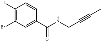 3-Bromo-N-2-butyn-1-yl-4-iodobenzamide Structure