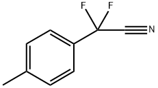 α,α-difluoro-4-methyl-Benzeneacetonitrile 구조식 이미지