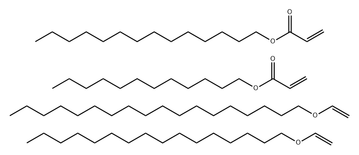 2-프로펜산,도데실에스테르,1-(에테닐옥시)헥사데칸,1-(에테닐옥시)옥타데칸및테트라데실2-프로페노에이트와의중합체 구조식 이미지