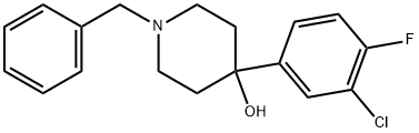 4-(3-Chloro-4-fluorophenyl)-1-(phenylmethyl)-4-piperidinol Structure