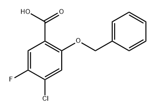 2-(Benzyloxy)-4-chloro-5-fluorobenzoic acid Structure