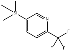 2-(Trifluoromethyl)-5-(trimethylsilyl)pyridine Structure