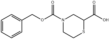 Thiomorpholine-2,4-dicarboxylic acid 4-benzyl ester 구조식 이미지