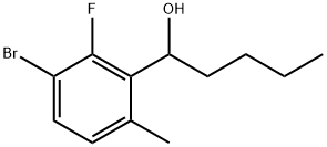 3-Bromo-α-butyl-2-fluoro-6-methylbenzenemethanol Structure