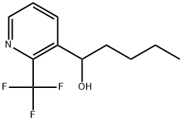 α-Butyl-2-(trifluoromethyl)-3-pyridinemethanol Structure