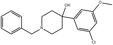 4-(3-Chloro-5-methoxyphenyl)-1-(phenylmethyl)-4-piperidinol Structure