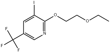 2-(2-Ethoxyethoxy)-3-iodo-5-(trifluoromethyl)pyridine Structure