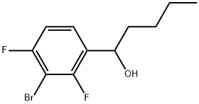 3-Bromo-α-butyl-2,4-difluorobenzenemethanol Structure