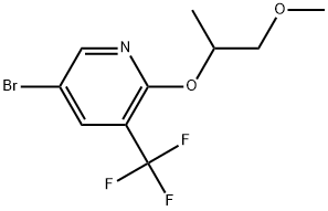 5-Bromo-2-(2-methoxy-1-methylethoxy)-3-(trifluoromethyl)pyridine Structure