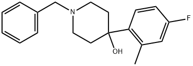 4-(4-Fluoro-2-methylphenyl)-1-(phenylmethyl)-4-piperidinol Structure