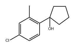 1-(4-chloro-2-methylphenyl)cyclopentanol Structure