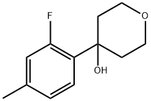 4-(2-fluoro-4-methylphenyl)tetrahydro-2H-pyran-4-ol Structure