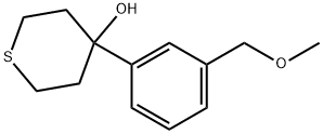 Tetrahydro-4-[3-(methoxymethyl)phenyl]-2H-thiopyran-4-ol Structure