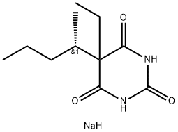 S-(-)-펜토바르비탈나트륨 구조식 이미지