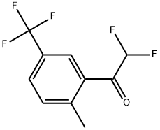 2,2-Difluoro-1-(2-methyl-5-(trifluoromethyl)phenyl)ethanone Structure