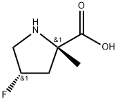 (2S,4S)-4-fluoro-2-methylpyrrolidine-2-carboxylic acid Structure