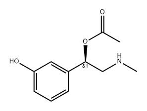 Benzenemethanol, 3-hydroxy-α-[(methylamino)methyl]-, 1-acetate, (αR)- 구조식 이미지