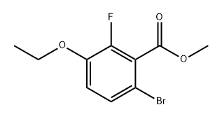 Methyl 6-bromo-3-ethoxy-2-fluorobenzoate 구조식 이미지