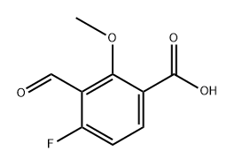 4-fluoro-3-formyl-2-methoxybenzoic acid Structure