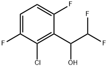 2-Chloro-α-(difluoromethyl)-3,6-difluorobenzenemethanol Structure