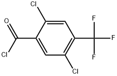 2,5-Dichloro-4-(trifluoromethyl)benzoyl chloride Structure