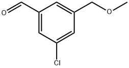 3-chloro-5-(methoxymethyl)benzaldehyde Structure